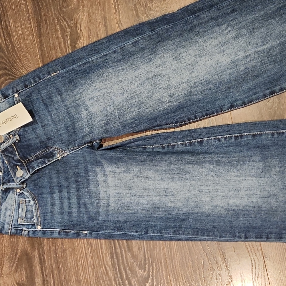 ❤️ NWT! RISEN CROSSOVER MID-RISE WIDE LEG JEANS, 0 (24) - Picture 8 of 14